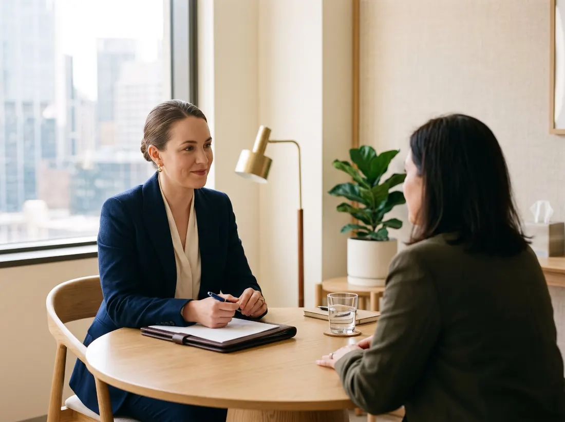 A private legal consultation (illustrative)